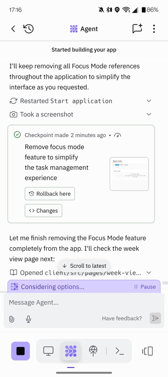 None of the task management apps feel like they're made for me. So I'm building my own.

Simple, fast, and packed with the features I actually need. The AI agent in Replit makes implementing my vision too easy.

It’s the start of a better way to work for me, and maybe for you too