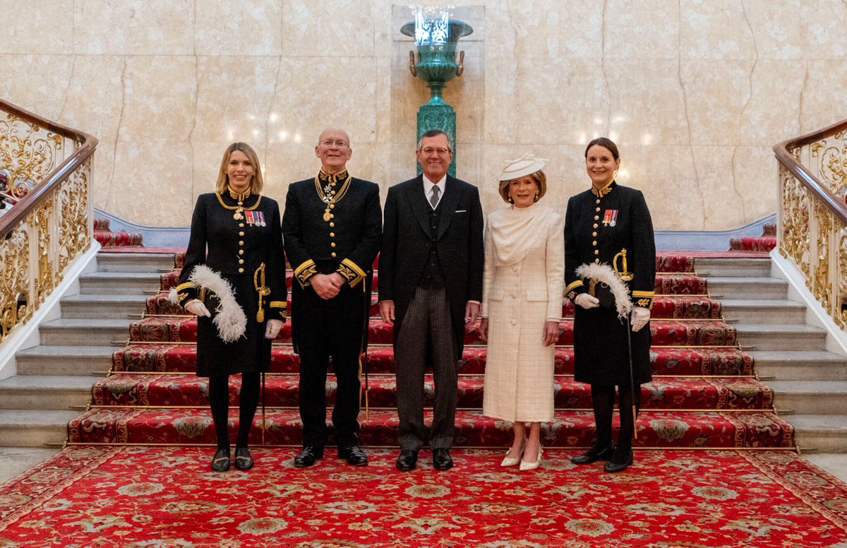 Serving as U.S. Ambassador to the Court of St. James’s is a profound privilege, and it was a true honor to present my credentials to His Majesty King Charles III. Yesterday was a special day for Harriet and me. We were so grateful to have our children by our side throughout it.