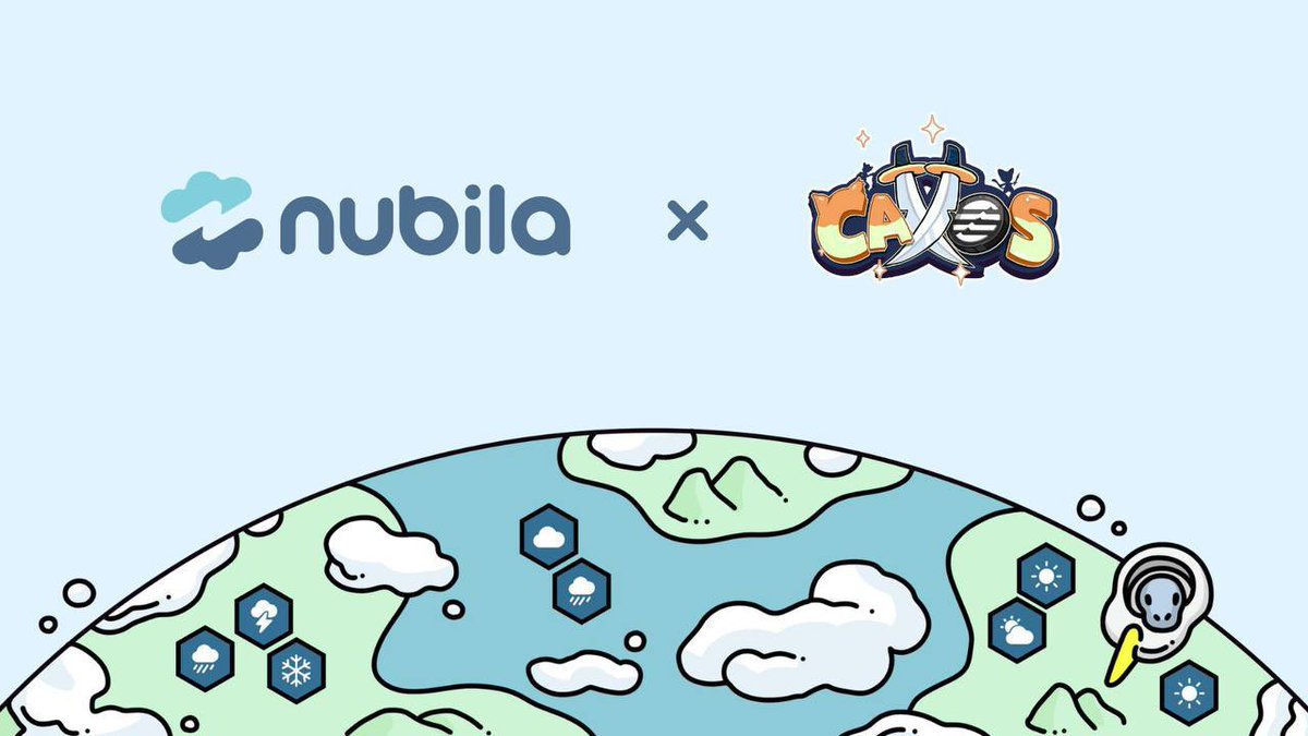 nubilanetwork's tweet photo. Sometimes, a new GameFi project drops and redefines the rules 👀

Built on Aptos, @DefiCattos is bringing zero-latency, gasless, on-chain battles — and we’re thrilled to partner with them ☁️🐾

While @nubilanetwork is powering real-world impact with verified weather data, Defi Cattos is bringing OG battle-play energy to the chain.