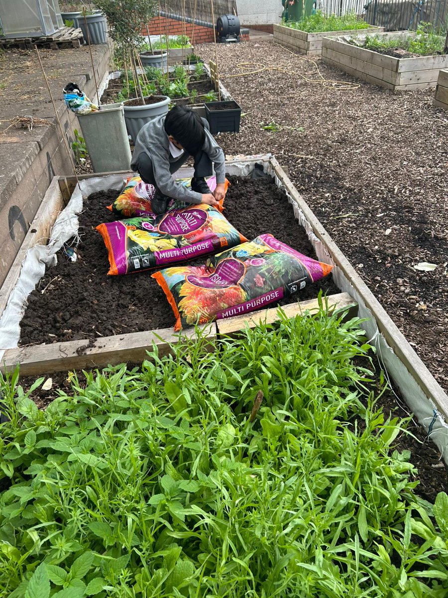 stmichaelsb21's tweet image. The allotment was a hive of activity today as @YouthPathway supported our children to plant, grow and nurture fruit and vegetables while solidifying friendships. #WeAreStMikes
