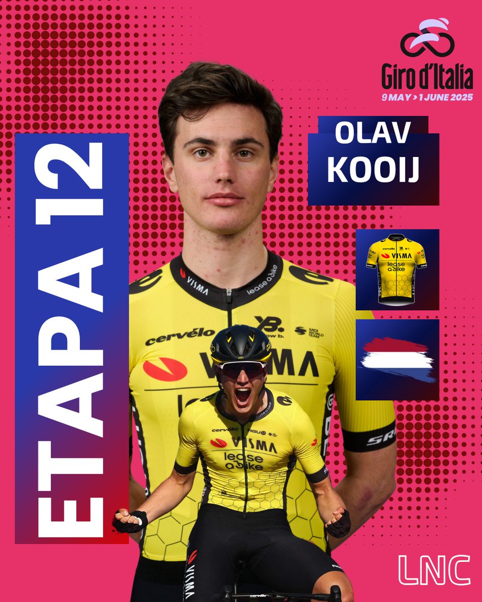Olav Kooij gana la etapa 12 del Giro 🇳🇱 Sprint y 40 victorias con solo 23 años 🔥 #Giro2025

¡Tremendo Olav Kooij! 🇳🇱

El corredor del Jumbo-Visma se llevó la etapa 12 del Giro tras un sprint demoledor.
Suma 40 victorias con solo 23 años. ¡Una máquina!

#GiroDeItalia