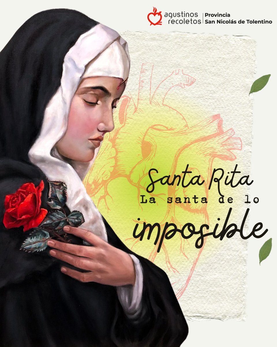 🌹 Santa Rita de Casia: la santa de lo imposible

Conocida por su paciencia, fe inquebrantable y su capacidad de reconciliar lo irreconciliable, Santa Rita vivió el dolor, la oración y la entrega con un corazón lleno de esperanza.

#SantaRita #SantidadAgustiniana