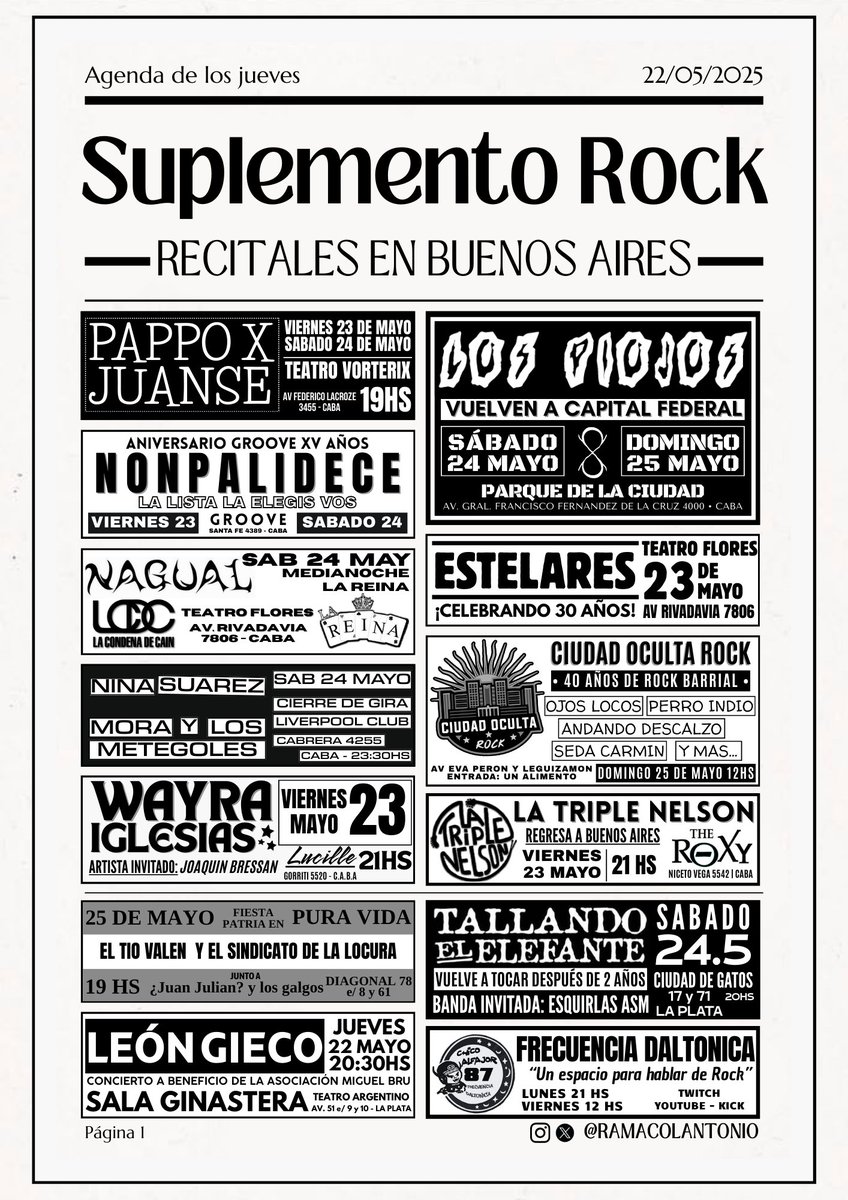 SUPLEMENTO ROCK!
Pappo quería que sea Rock y así fue