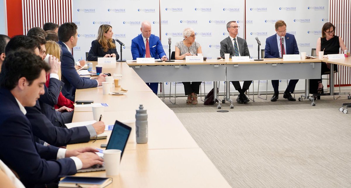 The Inter-American Dialogue (@the_dialogue) on Twitter photo On May 20, the Dialogue launched its <a href="/MexicoProgram/">The Mexico Program at the Dialogue</a> to strengthen understanding of U.S.-Mexico ties. Leaders and experts discussed trade, security, and migration—emphasizing trust, collaboration, and a shared vision for the future.
Read the full summary: thedialogue.org/analysis/launc… On May 20, the Dialogue launched its <a href="/MexicoProgram/">The Mexico Program at the Dialogue</a> to strengthen understanding of U.S.-Mexico ties. Leaders and experts discussed trade, security, and migration—emphasizing trust, collaboration, and a shared vision for the future.
Read the full summary: thedialogue.org/analysis/launc…