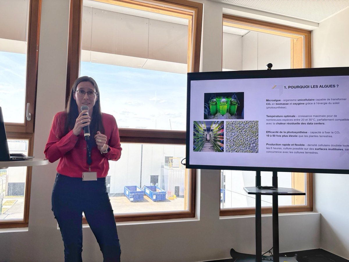 barkaje's tweet photo. Bel exemple d’une coopération 🇦🇹 🇫🇷 réussie en @iledefrance : inauguration du 1er datacenter bio-circulaire au monde cultivant des algues pour la captation carbone. Projet innovant porté par la start-up 🇦🇹 Blue Planet Ecosystems, Fondation @ParisSaclay , #Data4  &amp; @CDEssonne . https://t.co/A0hX611hOx