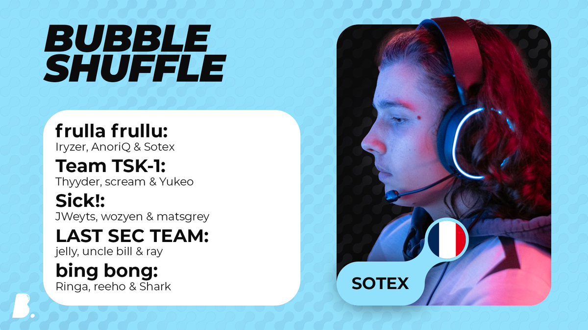 Bubble Shuffle 🫧🔁 (part 2)

Which new team looks the best to you? 🤔