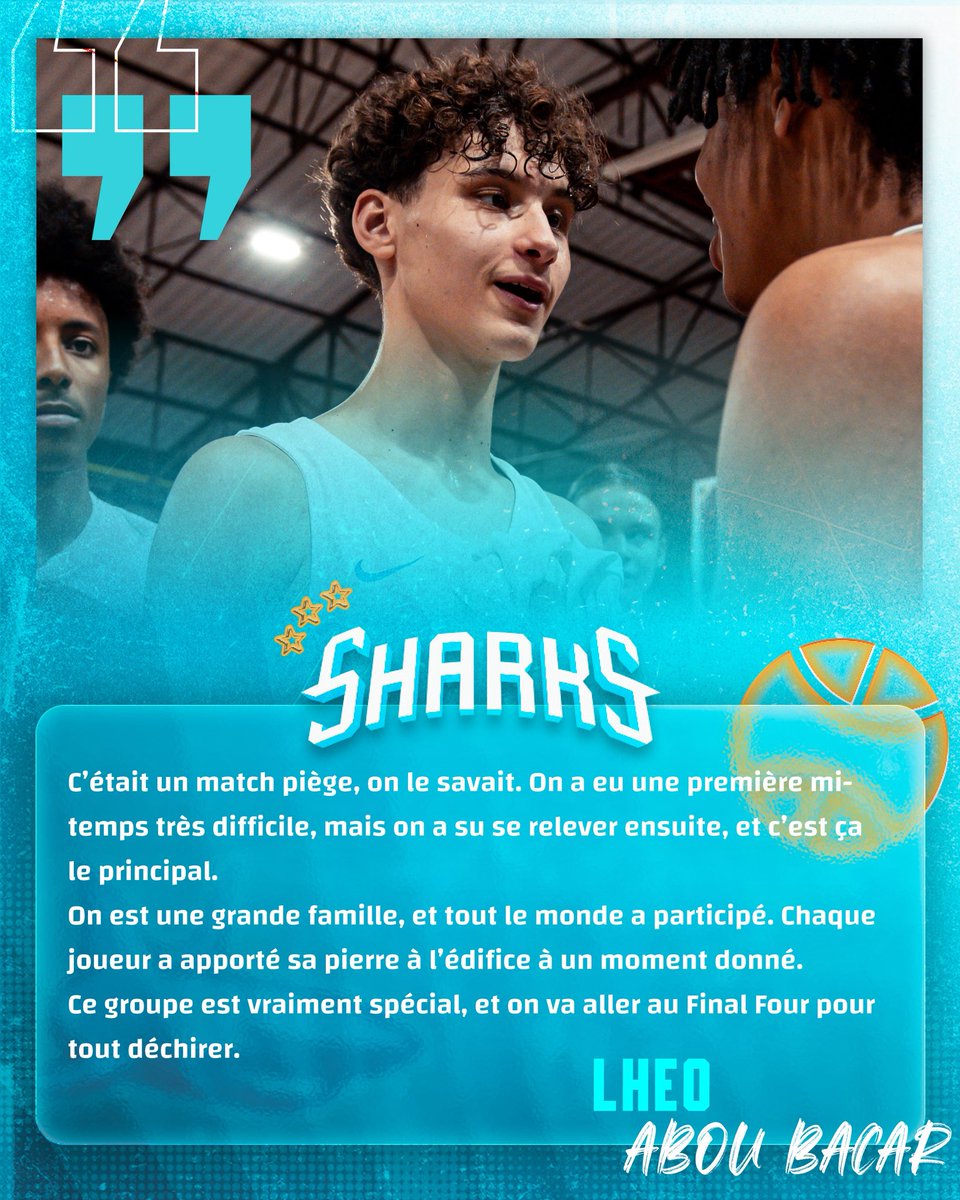 😤 𝑴𝒂𝒓𝒒𝒖𝒆𝒓 𝒍’𝑯𝒊𝒔𝒕𝒐𝒊𝒓𝒆 🦈

🏀 A 48h du début du Final Four, nos U18 Élite sont déterminés à aller chercher le titre de Champion de France 🥇

🏆 En cas de succès, ce serait le premier doublé Coupe de France / Championnat pour notre Centre de Formation 🦈

#GoSharks