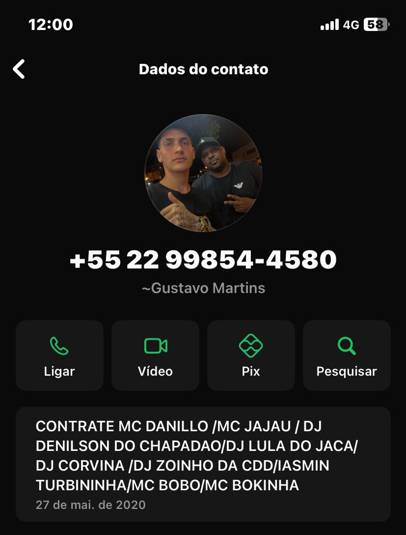ALGUÉM CONHECE OU SABE ONDE ESSE CALOTEIRO MORA?? ELE É DE CABO FRIO E FAZ EVENTOS NO CASARÃO PUB HOUSE EM UNAMAR, QUEM SOUBER ALGUMA COISA SOBRE ESSE CALOTEIRO ME DA UM ALÔ… CONTRATANTE SAFADO NOS TEM Q TRATAR ASSIM!!!! 🤬🤬🤬🤬🤬