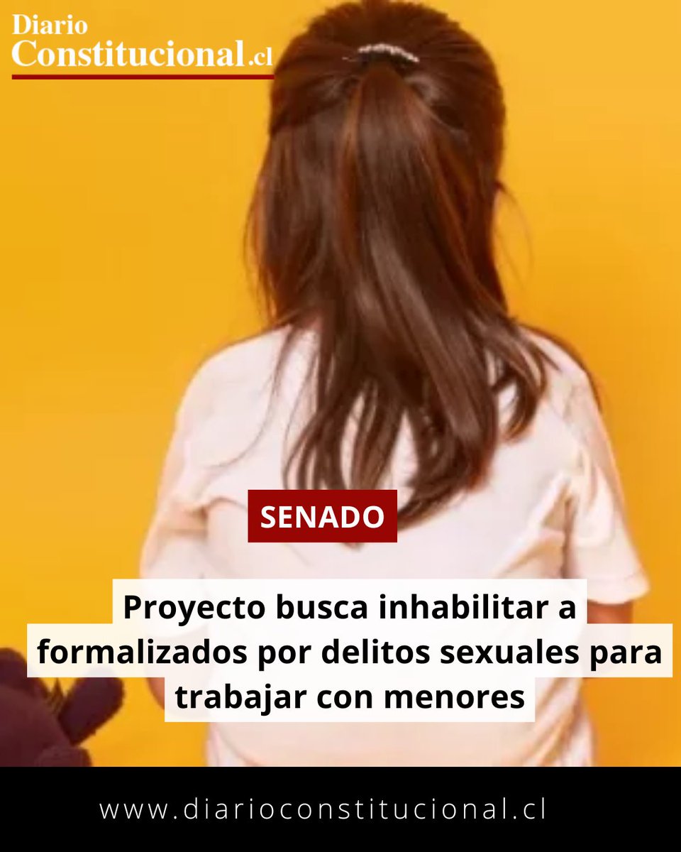 DiarioConst's tweet photo. 🚨 ¿Debe una persona formalizada por abuso sexual seguir trabajando con menores?

Un proyecto de ley propone una inhabilitación temporal para imputados, protegiendo a niños durante la investigación.
📌 Más en 👉 https://t.co/e4cjvFGvWC https://t.co/1dAbUD8y0C