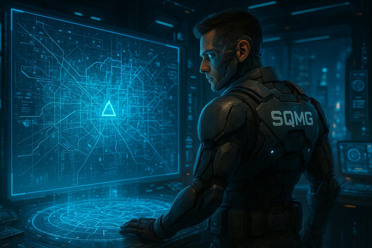 Kawtar1556933's tweet image. 🧠 MISSION UPLOADED.
Inside the SQMG command center, decisions aren't made — they’re simulated.
Every line. Every signal. Every path.
Your agent reads the city like a neural map.

#SQMG #CyberTactics #SmartNFTs #AIxWeb3 #MissionReady #CyberpunkGaming