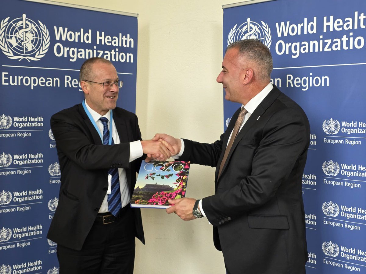 Hans Kluge (@hans_kluge) on Twitter photo It was a pleasure to meet 🇲🇹 Malta’s Health Minister, Jo Etienne Abela, at #WHA78.
I expressed my deep appreciation for Malta’s strong support to <a href="/WHO_Europe/">WHO/Europe</a> and the Small Countries Initiative.
I commended Malta for launching national strategies on palliative care and suicide It was a pleasure to meet 🇲🇹 Malta’s Health Minister, Jo Etienne Abela, at #WHA78.
I expressed my deep appreciation for Malta’s strong support to <a href="/WHO_Europe/">WHO/Europe</a> and the Small Countries Initiative.
I commended Malta for launching national strategies on palliative care and suicide
