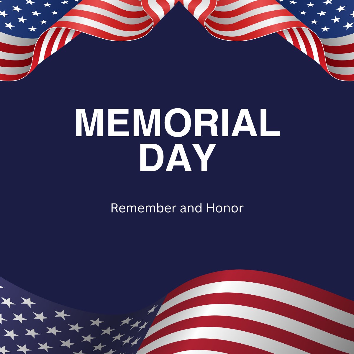This Memorial Day, We Remember and Honor

Today, we pause to remember the brave men and women who gave their lives in service to our country. Their sacrifice allows us the freedoms we enjoy every day.

Wishing you a meaningful Memorial Day.

#MemorialDay #HonorAndRemember