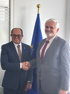 Jan Dusík (@dusikjan) on Twitter photo Nice opportunity to welcome my good friend <a href="/rolphpayet/">Rolph Payet</a>, heading <a href="/brsmeas/">The Basel, Rotterdam and Stockholm Conventions</a> secretariat in Geneva, in <a href="/EUClimateAction/">EU Climate Action</a> today. We reviewed results of the recent BRS conference and discussed how sound chemical management and climate action can be mutually reinforcing, for 🇪🇺 & 🌎 Nice opportunity to welcome my good friend <a href="/rolphpayet/">Rolph Payet</a>, heading <a href="/brsmeas/">The Basel, Rotterdam and Stockholm Conventions</a> secretariat in Geneva, in <a href="/EUClimateAction/">EU Climate Action</a> today. We reviewed results of the recent BRS conference and discussed how sound chemical management and climate action can be mutually reinforcing, for 🇪🇺 & 🌎