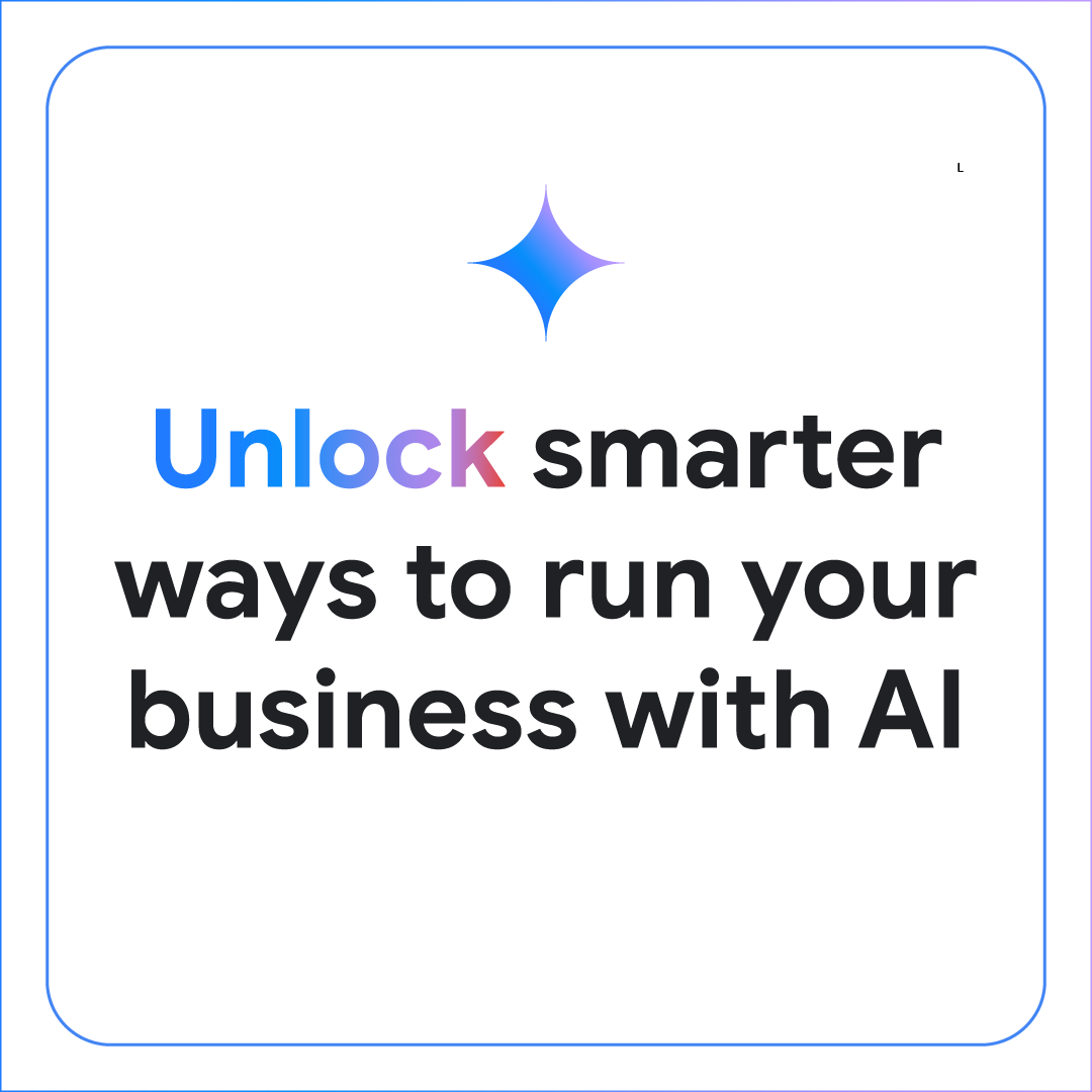 Google Small Business (@googlesmallbiz) on Twitter photo Unlock smarter ways to work with the <a href="/GeminiApp/">Google Gemini App</a> ✨
Gemini for Workspace brings the power of AI to your everyday tasks, from boosting productivity to streamlining workflows. Discover how it can help your business thrive: goo.gle/42rX0BN Unlock smarter ways to work with the <a href="/GeminiApp/">Google Gemini App</a> ✨
Gemini for Workspace brings the power of AI to your everyday tasks, from boosting productivity to streamlining workflows. Discover how it can help your business thrive: goo.gle/42rX0BN