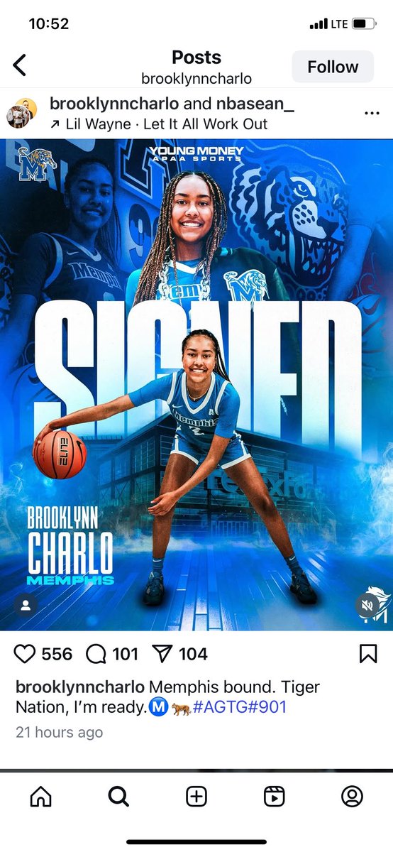 NEW: IMG Academy c/o 2025 guard Brooklynn Charlo, who won a #ChipotleNationals championship in April, has signed with Memphis.

Hit 10 threes in the semifinals/finals.

Big get for Alex Simmons.

Charlo’s father, Mo, is an assistant coach with the South Bay Lakers.