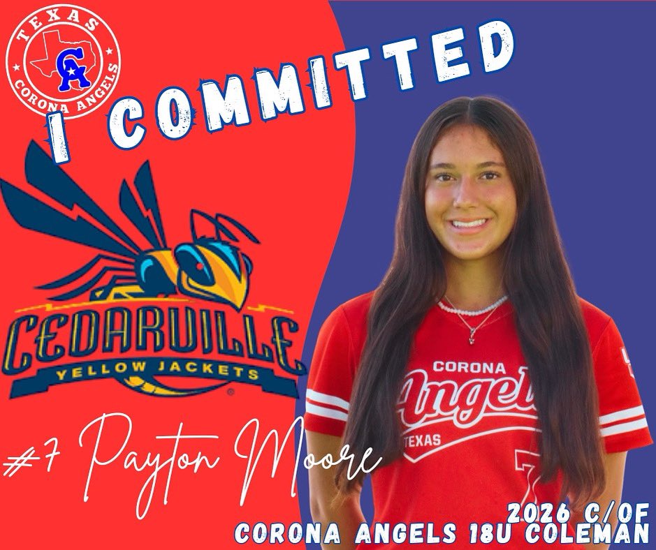 CONGRATULATIONS to our Payton Moore for her commitment to Cedarville University! Payton is one of the hardest working players that challenges herself daily! We are so proud of her &amp; this huge accomplishment to compete at the next level!!! @cujacketssb - you got a good one!!!