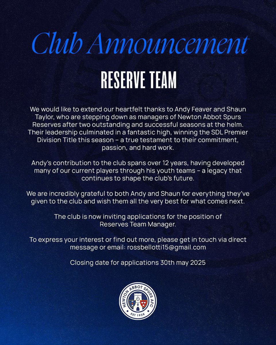 Newton Abbot Spurs tweet media