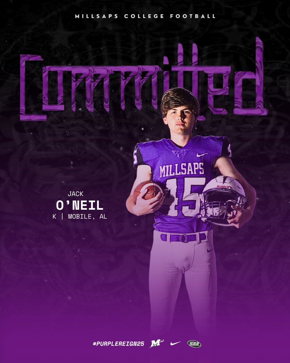 #Committed

Jack O’Neil
McGill Toolen Catholic HS
Mobile, AL

#PurpleReign25