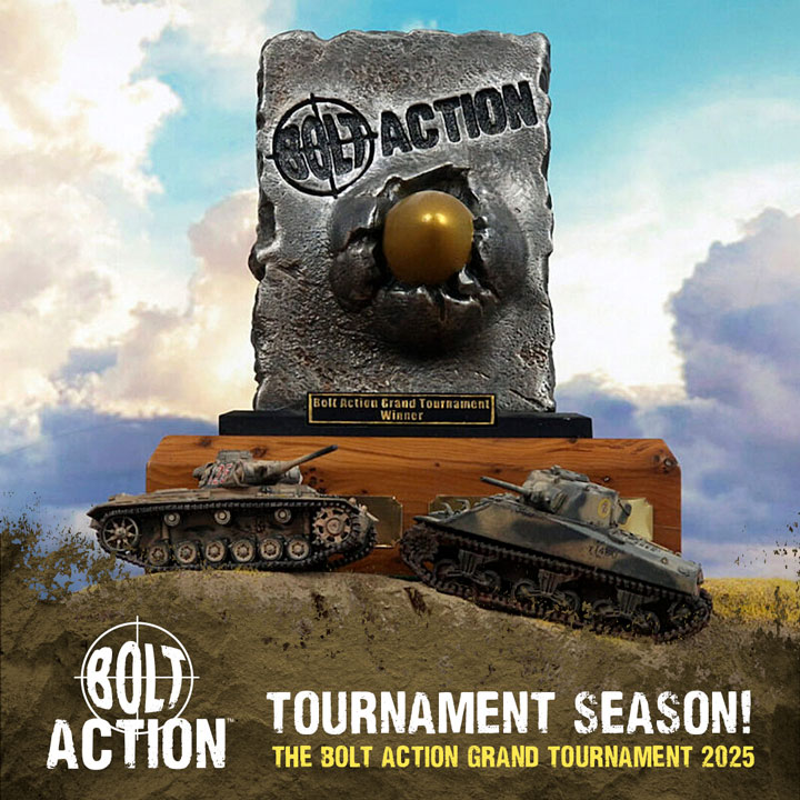 Held at BritCon in Leicester, the Bolt Action Grand Tournament is the premier singles tournament in the Bolt Action calendar, and a fantastic weekend out. Get the player pack and tickets here: bit.ly/4jenME3 

#warlordgames #boltaction  #boltactionGT
