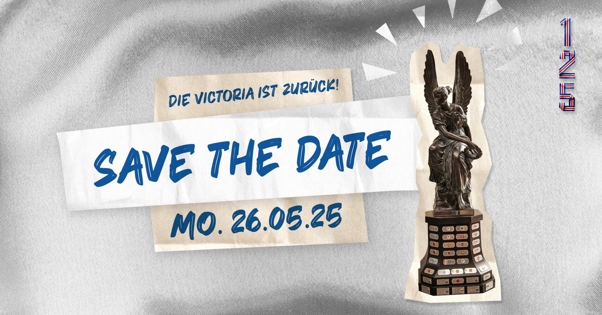 Die Victoria kommt zurück nach Kiel! 🔙

Am Montag wird eine Replik des Meisterpokals von 17-20 Uhr in der Fanmesse am Holstein-Stadion ausgestellt - samt buntem Rahmenprogramm. ℹ️

Mehr dazu ⏩ tinyurl.com/VictoriaKSV25
_
#KielAhoi