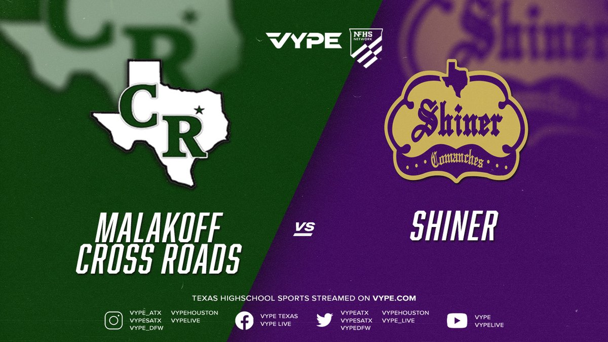 VYPE Live (@vype_live) on Twitter photo 6PM | NFHS - 2A D2 Softball State Semifinal G2: Malakoff Cross Roads vs. Shiner @vypesatx <a href="/NFHSNetwork/">NFHS Network</a> #txhssb 🥎📺🎙️
WATCH: vype.com/6pm-nfhs-2a-d2… 6PM | NFHS - 2A D2 Softball State Semifinal G2: Malakoff Cross Roads vs. Shiner @vypesatx <a href="/NFHSNetwork/">NFHS Network</a> #txhssb 🥎📺🎙️
WATCH: vype.com/6pm-nfhs-2a-d2…