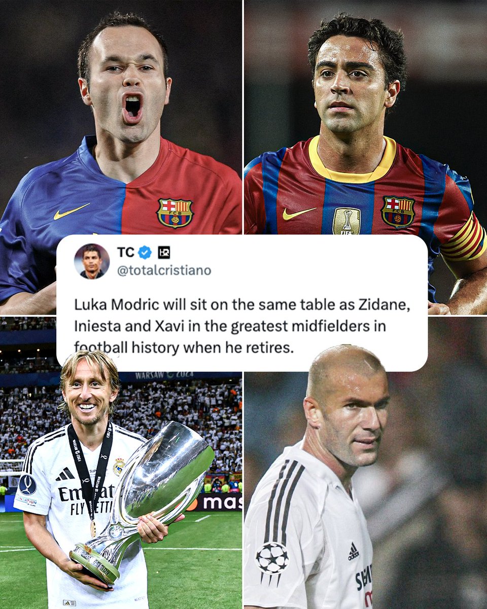 ESPNFC's tweet photo. Where does Modric rank in your greatest midfielders of all time? 🤔 https://t.co/u6ybylLM53