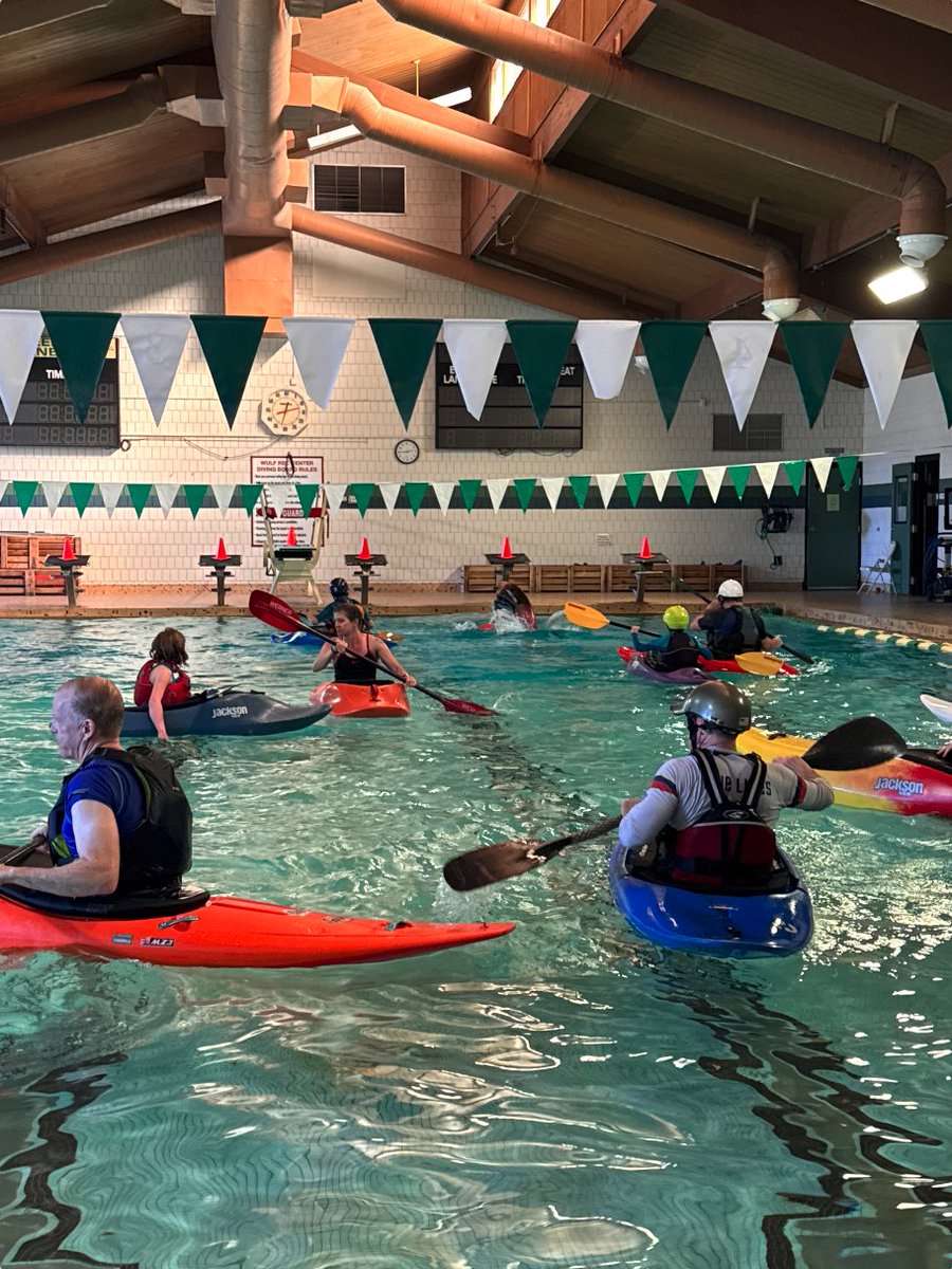🚣‍♂️ Bring Your Own Boat!
Practice your kayaking skills in the Wulf Recreation Center Pool
🗓️ Saturdays | 🕑 2:00–4:00 PM

Perfect for honing technique in a calm, controlled setting.
Don’t forget your kayak and gear!

Details and registration at 👉 evergreenrecreation.com