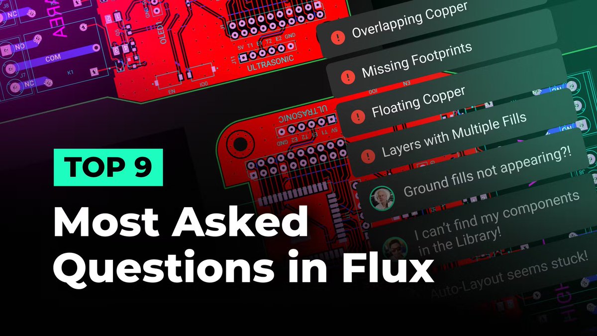 Flux helps you design real hardware, fast. But even the best tools have a learning curve.

We’ve rounded up the 9 most asked questions from Flux users, plus simple fixes to keep you moving.

Watch the full guide on YouTube 
👇🧵