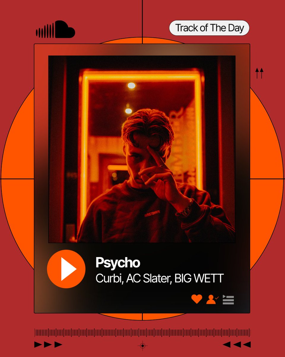 SoundCloud's tweet photo. TRACK OF THE DAY:
#Curbi, #ACSlater, #BIGWETT - Psycho
https://t.co/X1o4RdP39L https://t.co/zuO3QzZ69q