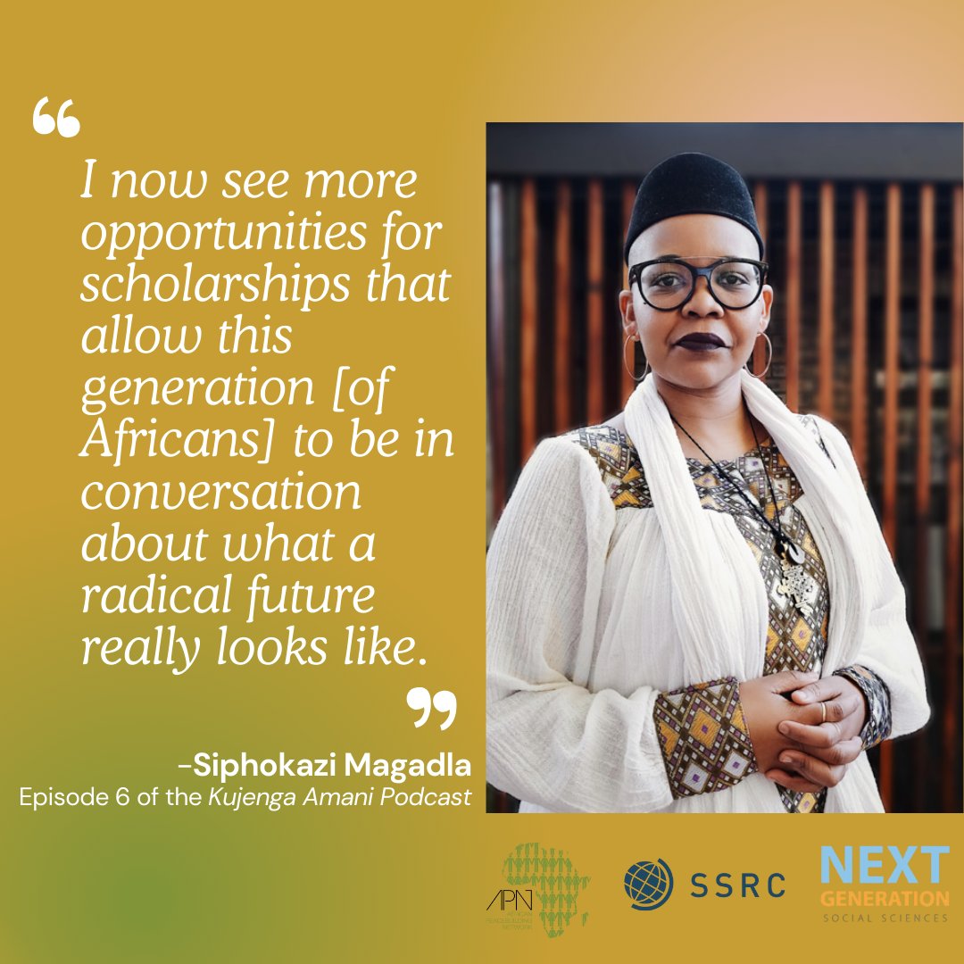 Recently on the #KujengaAmani Podcast: Prof. Siphokazi Magadla joined us to discuss her powerful work on empowering women in South Africa.  

If you missed it, it’s not too late—tune in to this inspiring conversation now: bit.ly/4kcFnx9