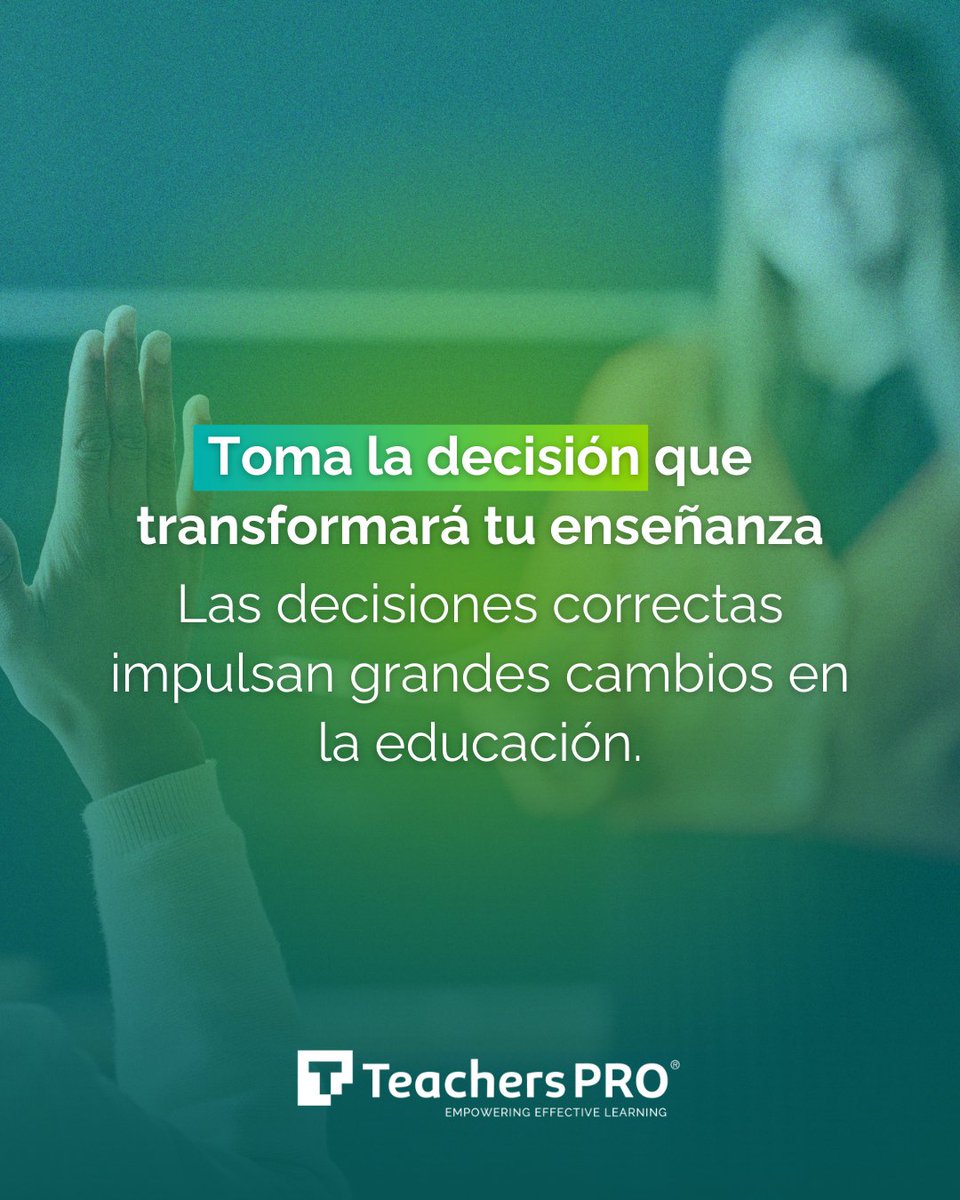 TeachersPro (@teacherspro_es) on Twitter photo 📢 Las decisiones correctas impulsan grandes cambios en la educación.
🔗 Únete a la comunidad +PRO → teacherspro.com
📩 contact@teacherspro.com
🌐 teacherspro.com
#DocentesQueTransforman #DecisionesQueImpactan #InnovaciónEducativa 📢 Las decisiones correctas impulsan grandes cambios en la educación.
🔗 Únete a la comunidad +PRO → teacherspro.com
📩 contact@teacherspro.com
🌐 teacherspro.com
#DocentesQueTransforman #DecisionesQueImpactan #InnovaciónEducativa