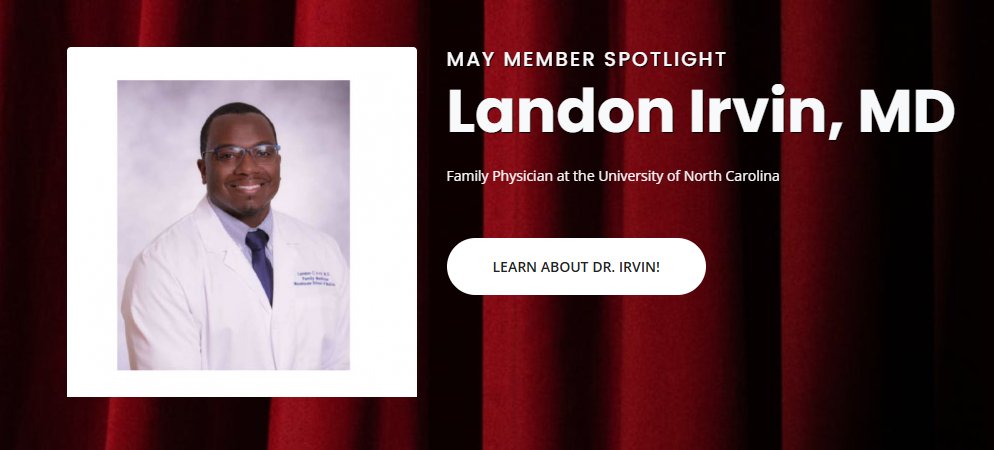 Meet Dr. Landon Irvin! Dr. Irvin works as a family physician at the University of North Carolina (UNC) at Chapel Hill. "Family Medicine is basically like a blank canvas where you can create your own masterpiece," Dr. Irvin says. Read more about him!
ncafp.com/news/ncafp-mem…