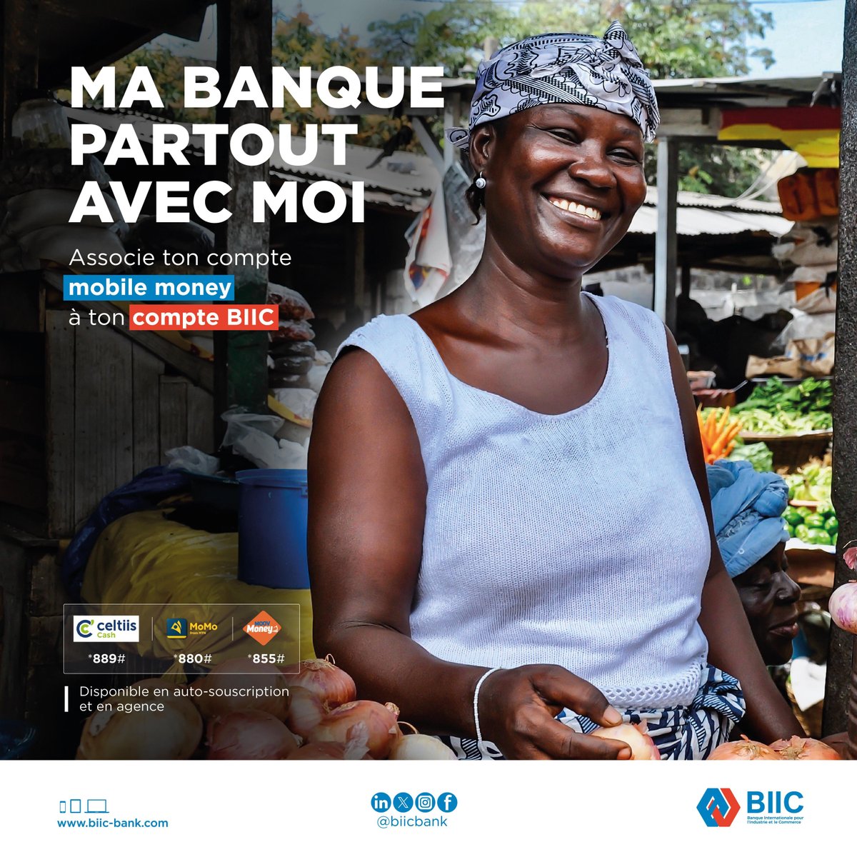 biic_bank's tweet photo. Plus besoin de se rendre à la banque tous les jours !
A la BIIC, tu peux associer ton compte bancaire à ton mobile money.
👉 plus d’infos ici : https://t.co/43rTO7yDG0
#BIIC #MaBanquePartoutAvecMoi #MeilleureBanqueDuBénin https://t.co/IFYmrWLXCU
