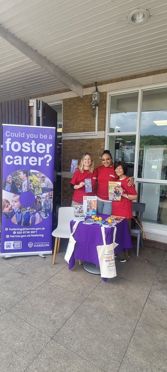 Our Fostering team have been out in the borough this Foster Care Fortnight #FCF25 talking to residents. 
If you want to find out more and make the first steps to transform the life of a child in Harrow, join one of their online information sessions: harrow.gov.uk/fostering