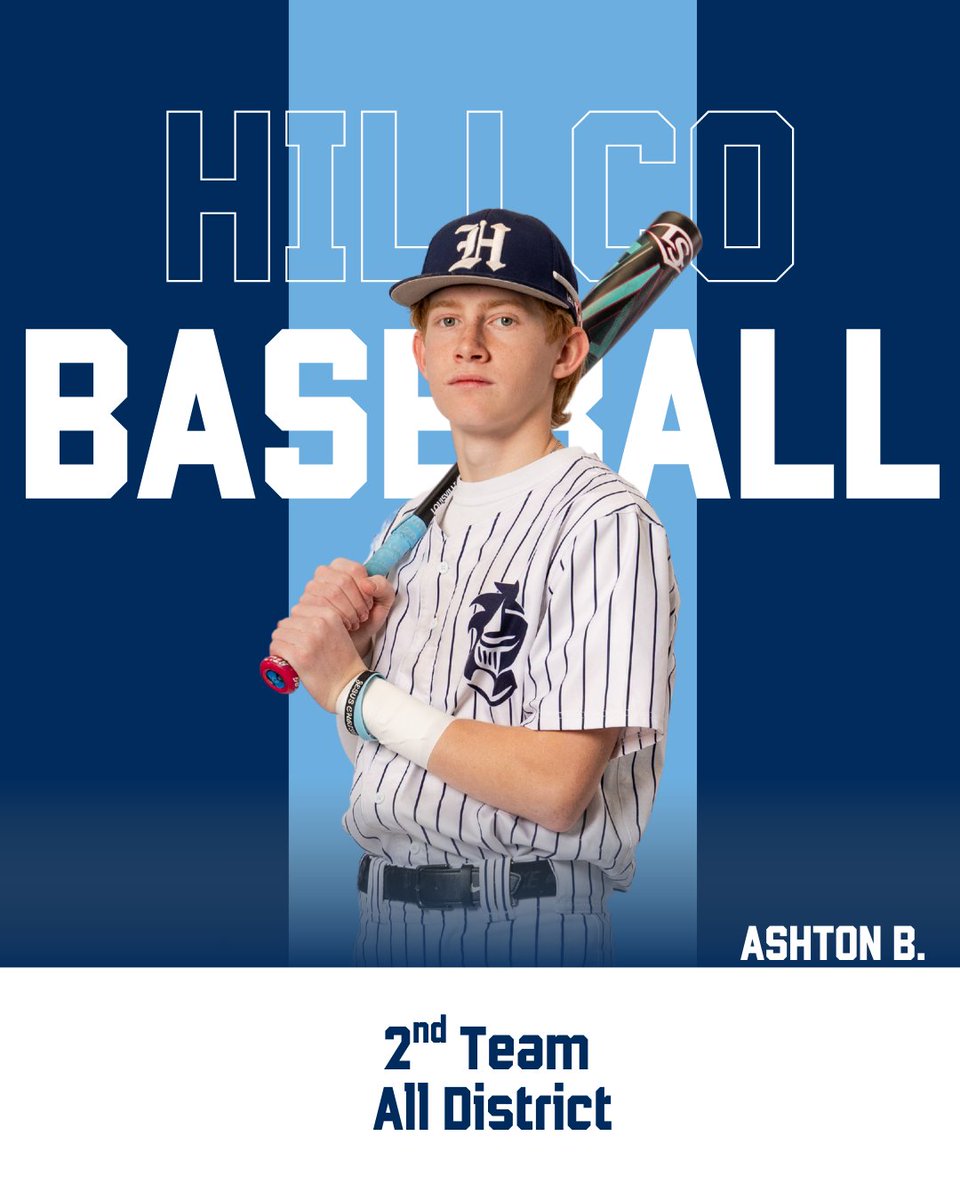 Congratulations to members of our Area Finalist and District Champion Baseball Team as they racked up post season awards. We are all so proud of you and what the team accomplished this season! Go, Knights! #HillCoAthletics