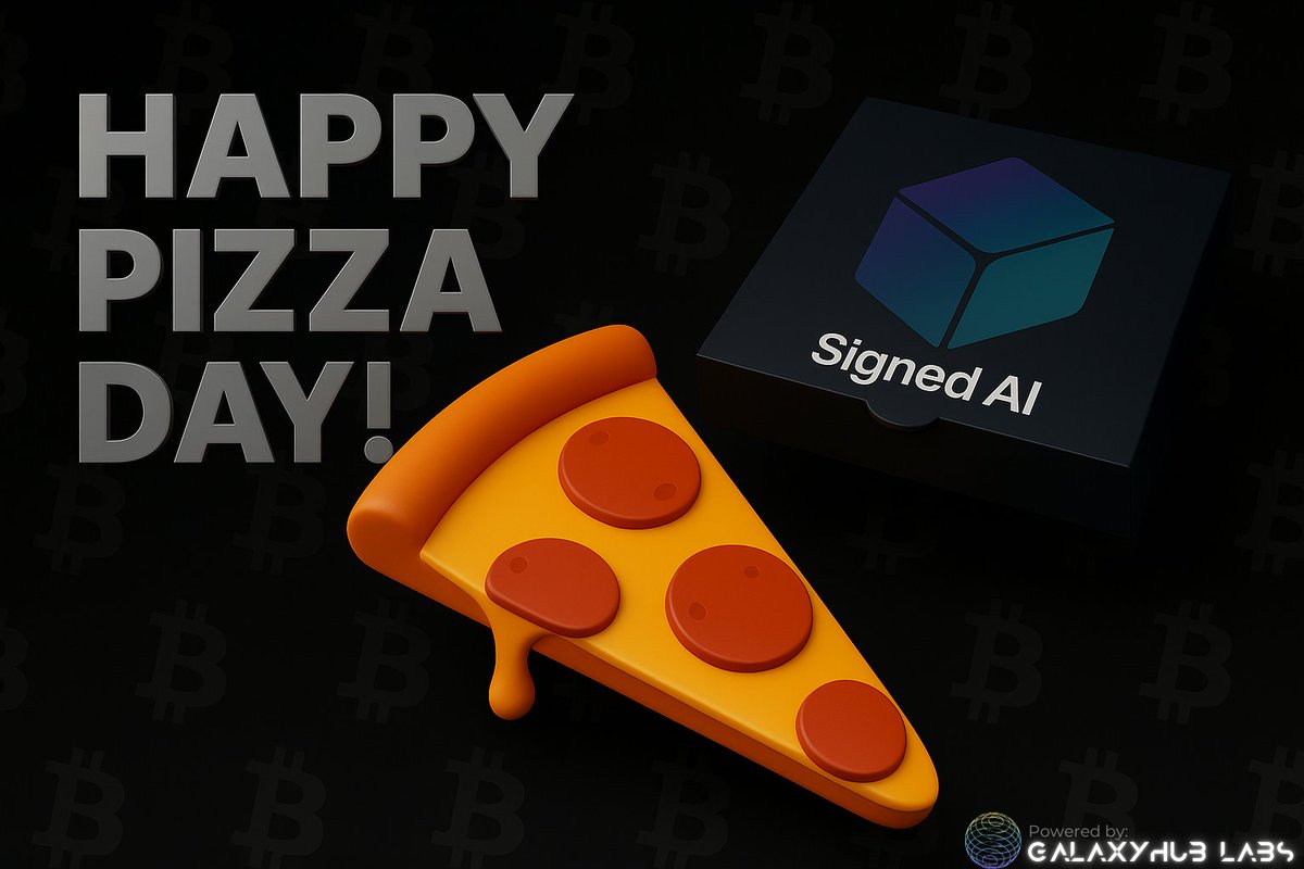🍕 Today isn’t just any day…
15 years ago, someone bought two pizzas for 10,000 BTC.
What seemed like a simple craving became history.

Today, we celebrate the power of an idea… and a good slice.
Happy Pizza Day! 🔥