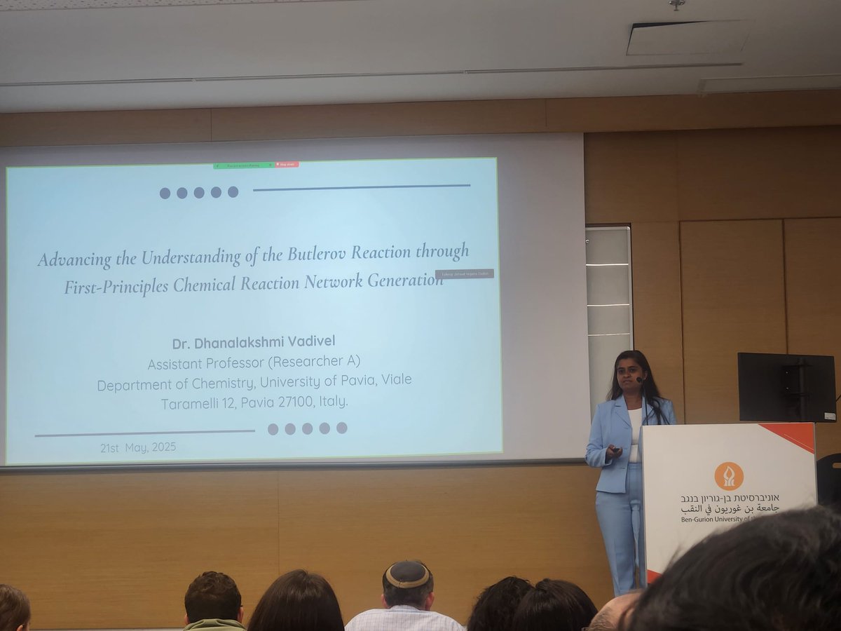 chem_rad's tweet photo. Congratulations to Dhana for her invited lecture at ILASOL (Israeli Association for Studies on Origins of Life) https://t.co/8IPL1h5Vlb
