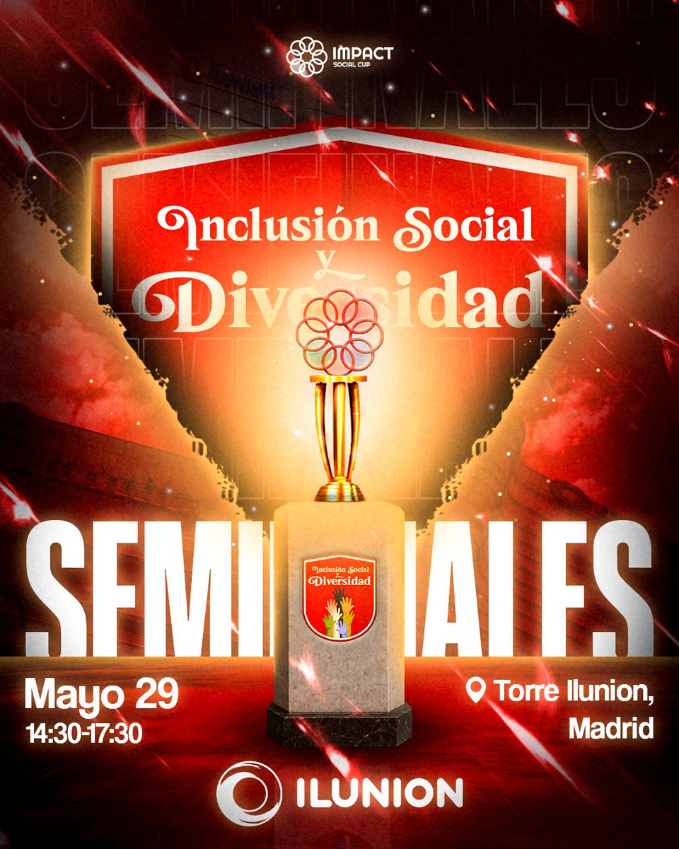 Ashoka España (@ashokaspain) on Twitter photo ¡Impacto social en modo Got Talent!
6 startups finalistas competirán en la Semifinal de Inclusión Social & Diversidad de #ImpactSocialCup 🔥
📅 29 mayo | ⏰ 15:00
📍 Torre ILUNION, Madrid
🎟 Aforo limitado
🔗 Reserva ya 👉 f.mtr.cool/dqcykhqeoc
#Diversidad #InclusiónSocial ¡Impacto social en modo Got Talent!
6 startups finalistas competirán en la Semifinal de Inclusión Social & Diversidad de #ImpactSocialCup 🔥
📅 29 mayo | ⏰ 15:00
📍 Torre ILUNION, Madrid
🎟 Aforo limitado
🔗 Reserva ya 👉 f.mtr.cool/dqcykhqeoc
#Diversidad #InclusiónSocial