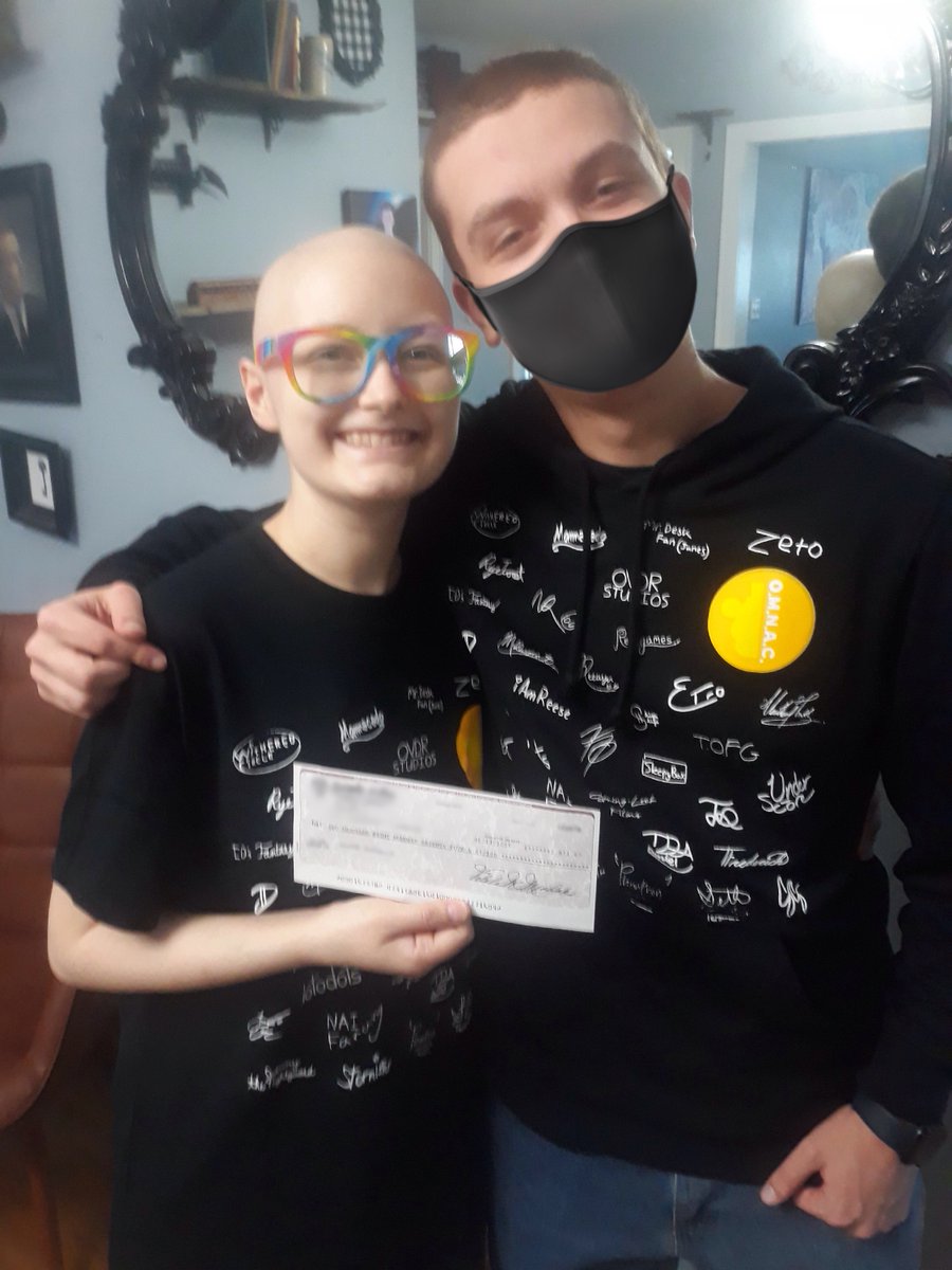 OneMoreNightAC's tweet image. Hey everyone! I'm proud to announce that Tony has received their cut of the charity money, OMNAC shirt, pins, & stickers! The total amount given to Tony was $2,874.67. Thank you all so much for making this possible and we'll be back soon!