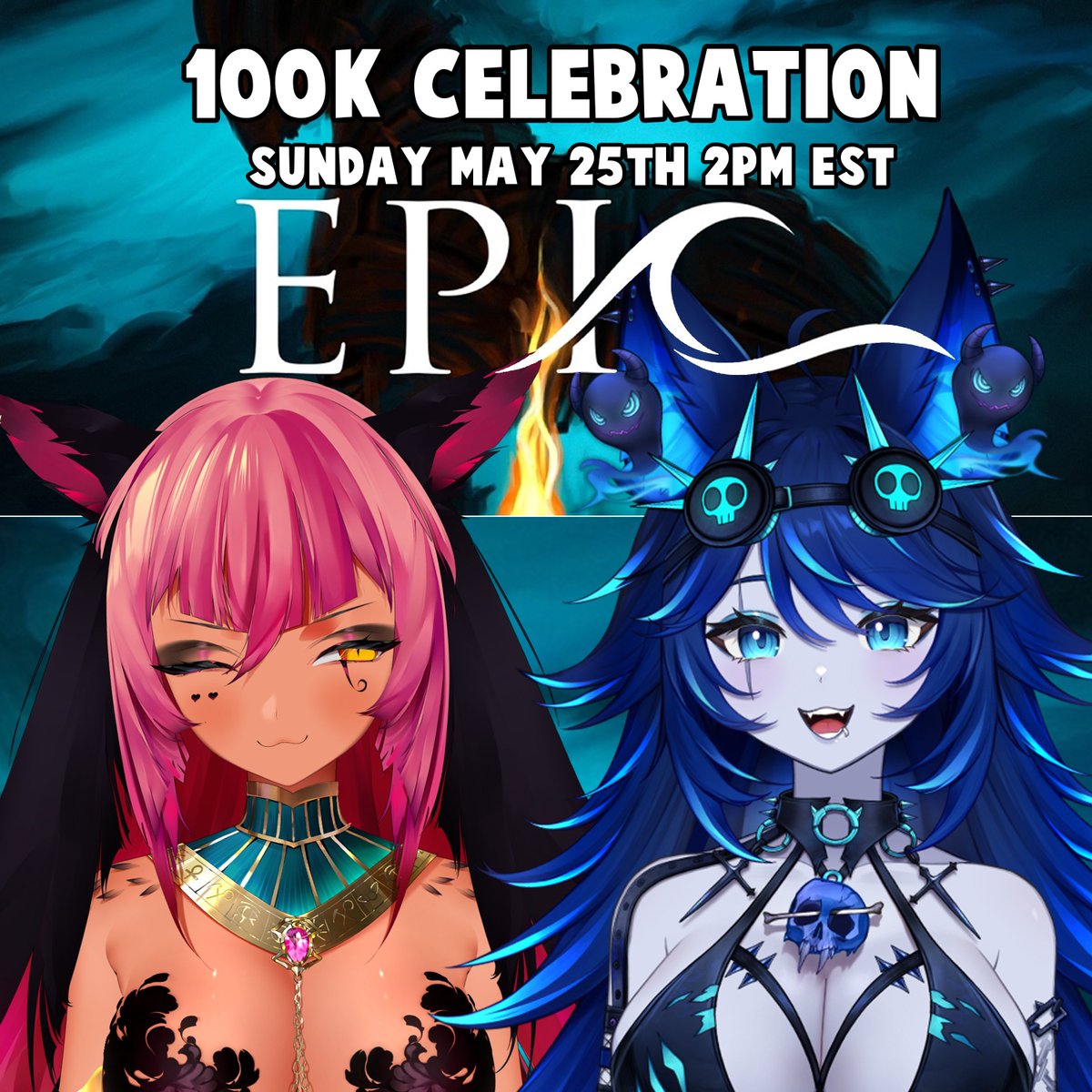 Spite 🐺 Cerberus Vtuber 🐺 (@spitevtuber) on Twitter photo On Sunday May 25th 2PM EST we're watching EPIC with <a href="/Trickywii/">🔆Trickywi🌴</a> for my 100k on Twitch Celebration!♥️♥️♥️ On Sunday May 25th 2PM EST we're watching EPIC with <a href="/Trickywii/">🔆Trickywi🌴</a> for my 100k on Twitch Celebration!♥️♥️♥️