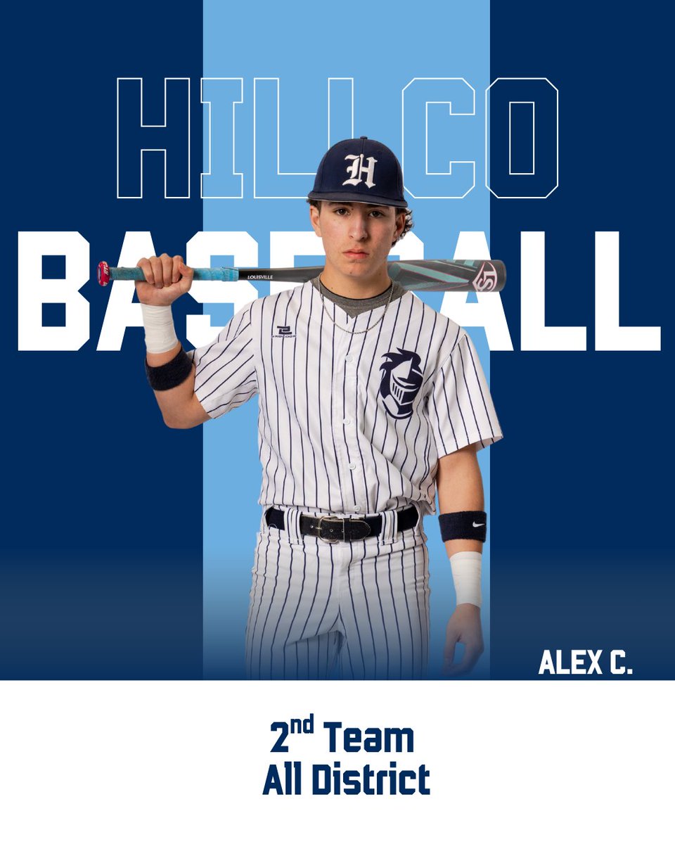 Congratulations to members of our Area Finalist and District Champion Baseball Team as they racked up post season awards. We are all so proud of you and what the team accomplished this season! Go, Knights! #HillCoAthletics
