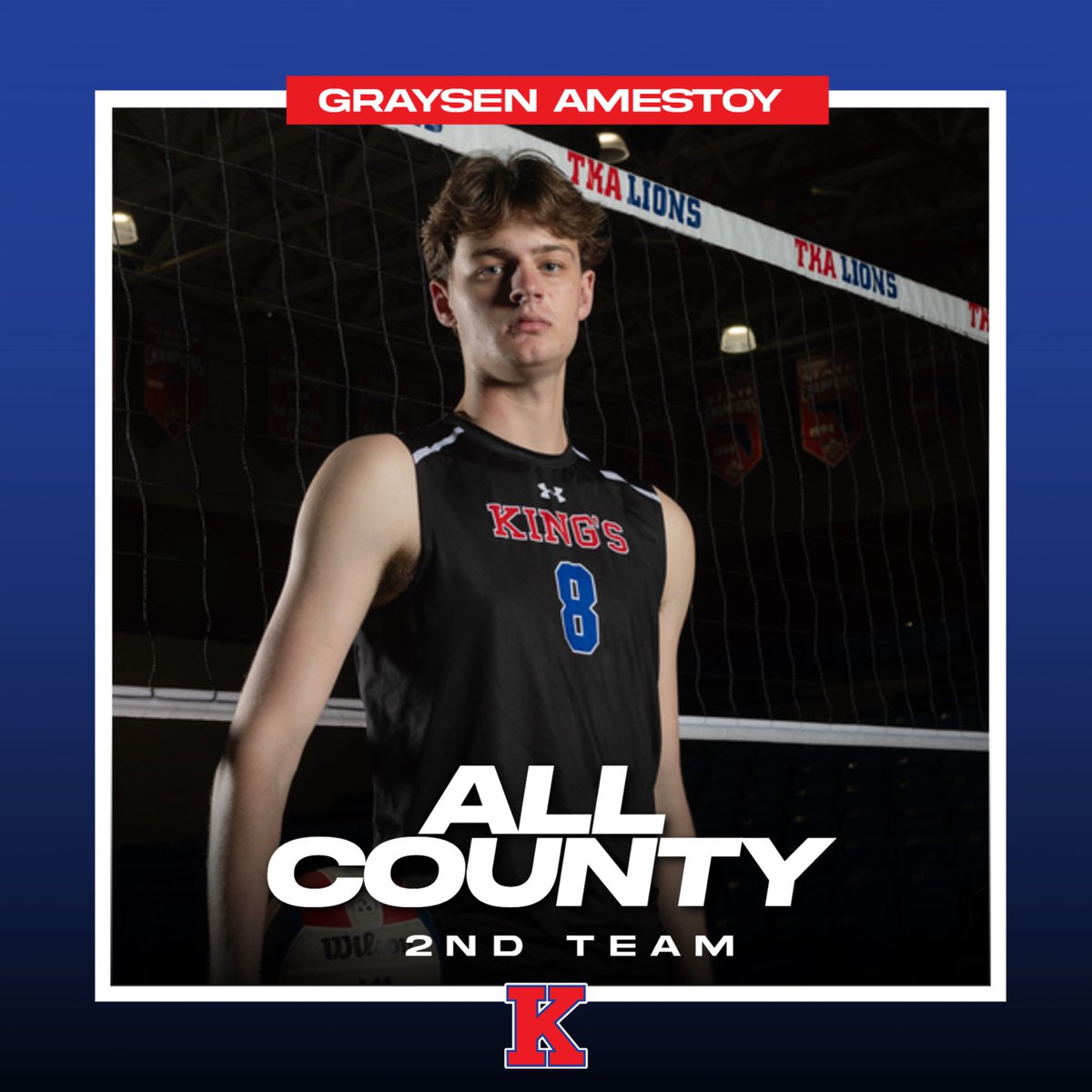 The King’s Academy Athletic Dept. (@tkalions) on Twitter photo Congratulations to four of our state champion Lions who were named All-County by the PB Post and/or Sun Sentinel! 
Isaiah McCoy- 1st team (Post), Co-Player of the Year (Sentinel)
Ryan Huff- 1st team (Post and Sentinel) 
John Casey- 2nd team (Post)
Graysen Amestoy- 2nd team (Post) Congratulations to four of our state champion Lions who were named All-County by the PB Post and/or Sun Sentinel! 
Isaiah McCoy- 1st team (Post), Co-Player of the Year (Sentinel)
Ryan Huff- 1st team (Post and Sentinel) 
John Casey- 2nd team (Post)
Graysen Amestoy- 2nd team (Post)