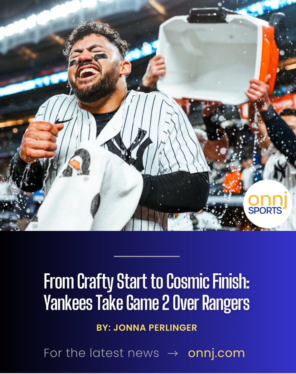 🧵Yarbrough K’d 8 in 5 IP — his most in a start since July 2022.
💣Bellinger extended his hitting streak to 15 games — longest in MLB right now and longest by a Yankee this season.
👨🏽‍⚖️Judge tied the game in the 8th with an RBI single. He’s reached base in 45 of 48 games this year.