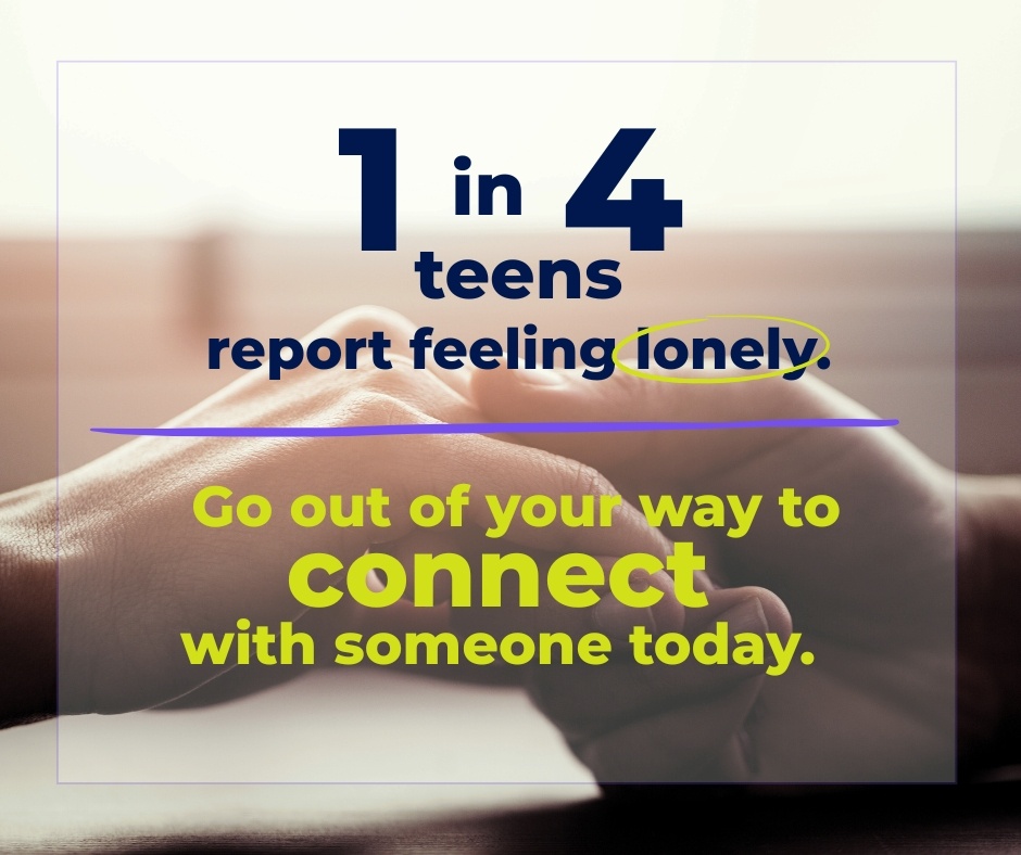 Loneliness is at its highest, likely due to COVID and the increase in technology. Today, make an effort to connect with someone. Connection fights loneliness and addiction.