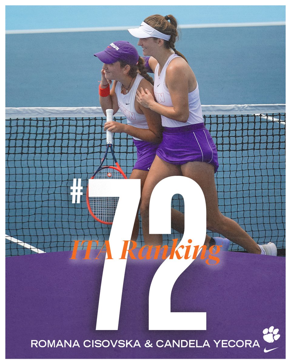 ClemsonWTennis's tweet image. Final rankings of the season for the Tigers! 🐅
🔗 bit.ly/4jgqpoW | #OB