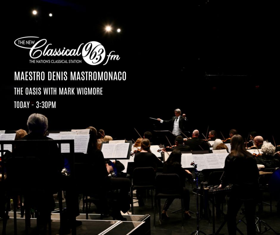 Mississauga Symphony Orchestra (@msymph) on Twitter photo INTERVIEW - <a href="/classical963fm/">The New Classical FM</a> - 3:30PM TODAY
LISTEN: classicalfm.ca
Maestro Denis Mastromonaco sits down with Mark Wigmore to discuss our upcoming season finale, the highlights of a fantastic 2024/25 concert season, and what to look forward to in 2025/26! INTERVIEW - <a href="/classical963fm/">The New Classical FM</a> - 3:30PM TODAY
LISTEN: classicalfm.ca
Maestro Denis Mastromonaco sits down with Mark Wigmore to discuss our upcoming season finale, the highlights of a fantastic 2024/25 concert season, and what to look forward to in 2025/26!