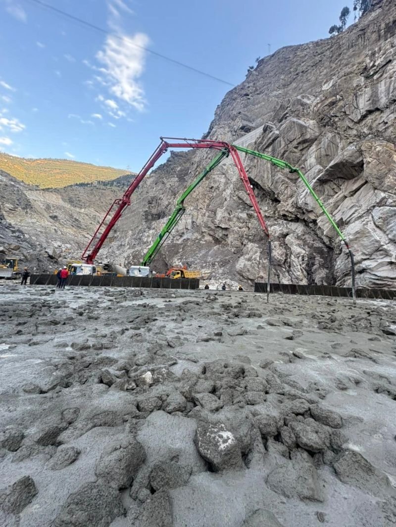 The Ratle Hydroelectric Power(850 MW) on chenab river in the Kishtwar district of Jammu and Kashmir. With suspension of IWT,work has been going on at faster pace 24/7.