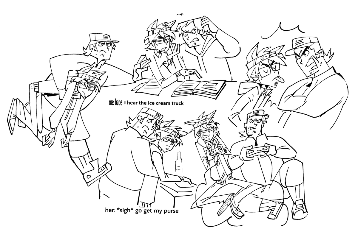 Finished a round of epic sketch page orders! ☕️ 💨 