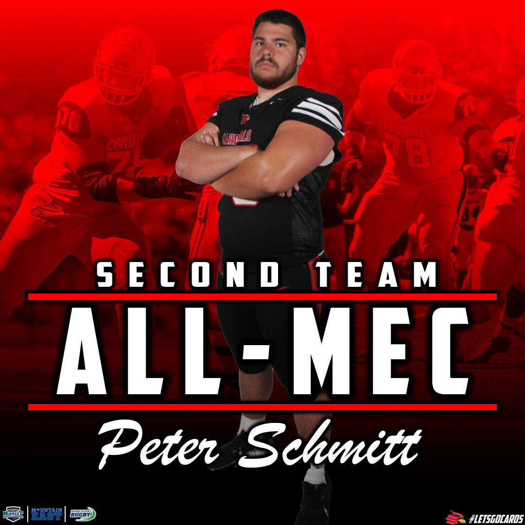 Wheeling U Athletics (@wucardinals) on Twitter photo Our Final All-MEC honoree from the gridiron is our second offensive lineman, <a href="/WheelingU_FB/">Wheeling U Football</a> Player Peter Schmitt.
Schmitt earned his second straight All-MEC honor after starting all 11 games and keeping his quarterback upright from the right tackle position #GoCards Our Final All-MEC honoree from the gridiron is our second offensive lineman, <a href="/WheelingU_FB/">Wheeling U Football</a> Player Peter Schmitt.
Schmitt earned his second straight All-MEC honor after starting all 11 games and keeping his quarterback upright from the right tackle position #GoCards