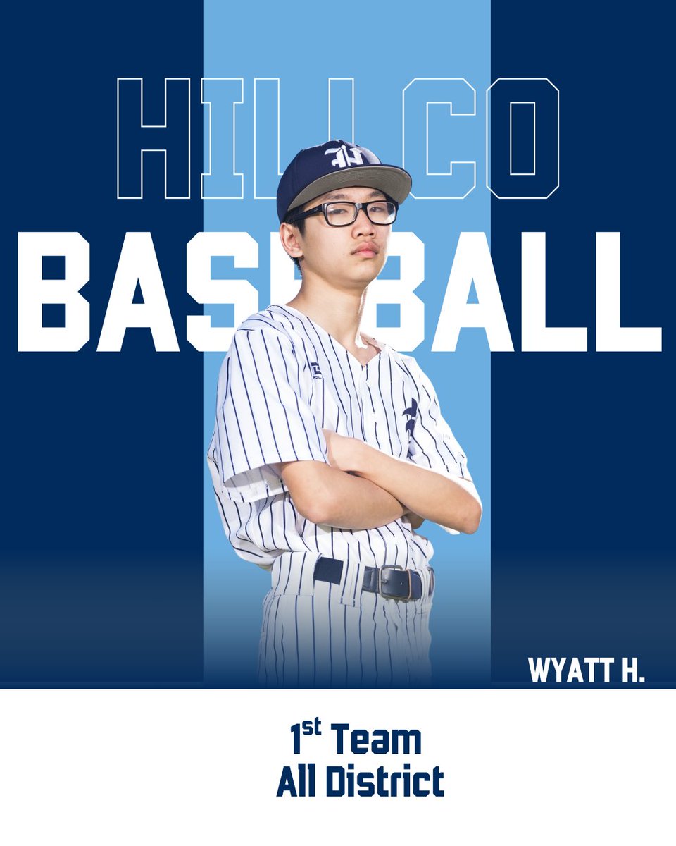 Congratulations to members of our Area Finalist and District Champion Baseball Team as they racked up post season awards. We are all so proud of you and what the team accomplished this season! Go, Knights! #HillCoAthletics